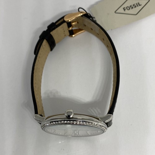 Fossil Jacqueline ES3545 Women's Black Leather Analog Dial Quartz Watch VK235 - Picture 8 of 12