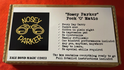 Zale Bond Magic präsentiert ''Nosey Parker's Peek'O'Matic'' - Bespoke Edition