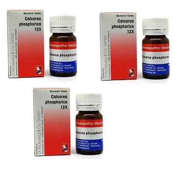 3 pcs Dr. Reckeweg Calcarea Phos 3x Biochemic 20g Tablet For Teething infant