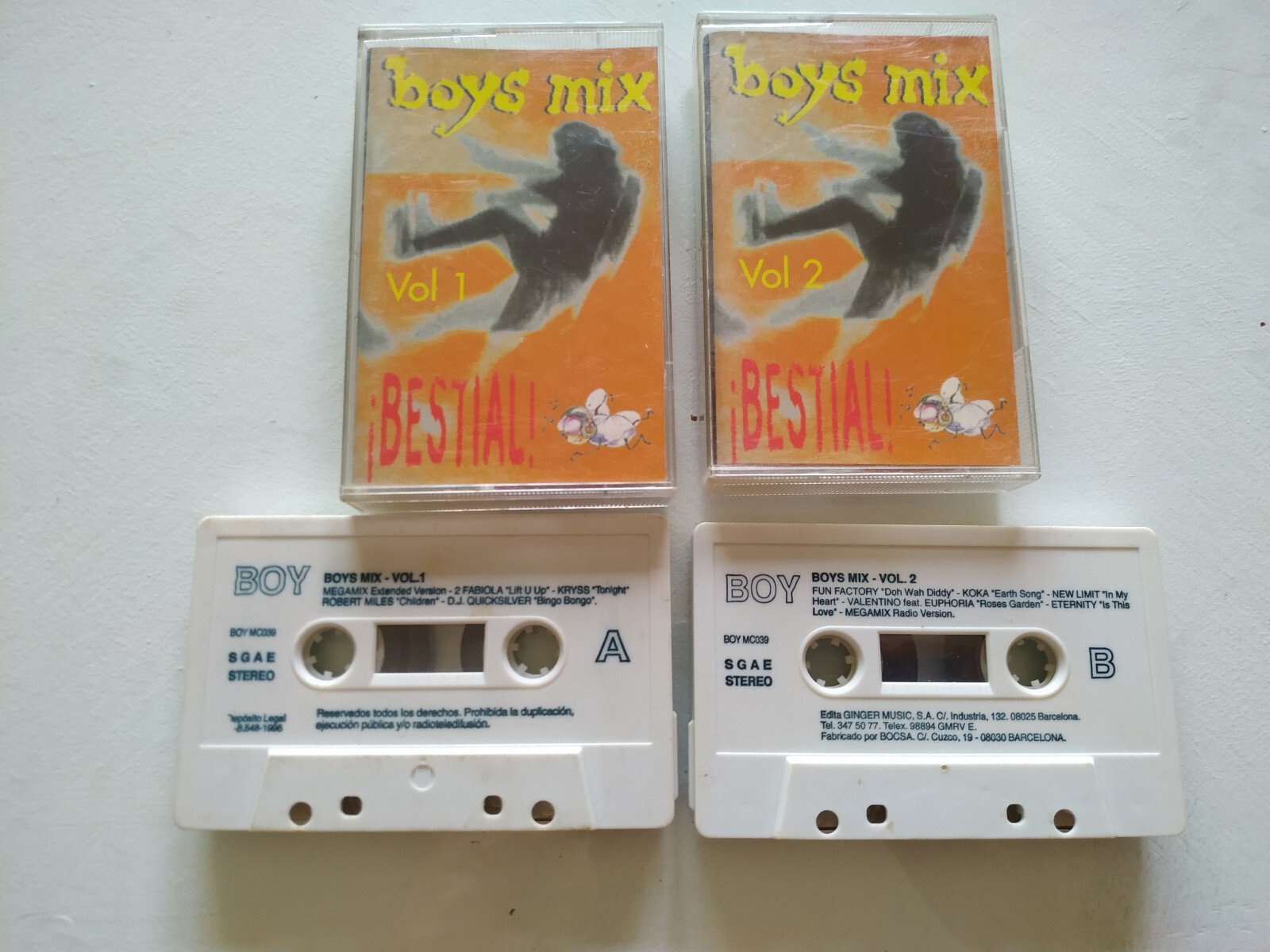 Boys Mix Vol 2 Bestial Megamix 1996 2 Fabiola Kryss - 2 X Tape Cassette