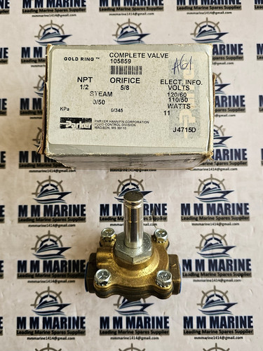 PARKER HANNIFIN CORP., 105859, SOLENOID VALVE, NPT ½", ORIFICE 5/8, WITHOUT COIL - Picture 2 of 15