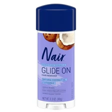 Nair SENSITIVE FORMULA HAIR REMOVER GLIDE ON NATURAL COCONUT OIL VITAMIN E Skin