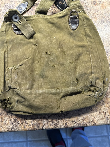 Genuine Ww2 German Bread Bag Heer With Strap - Picture 8 of 11