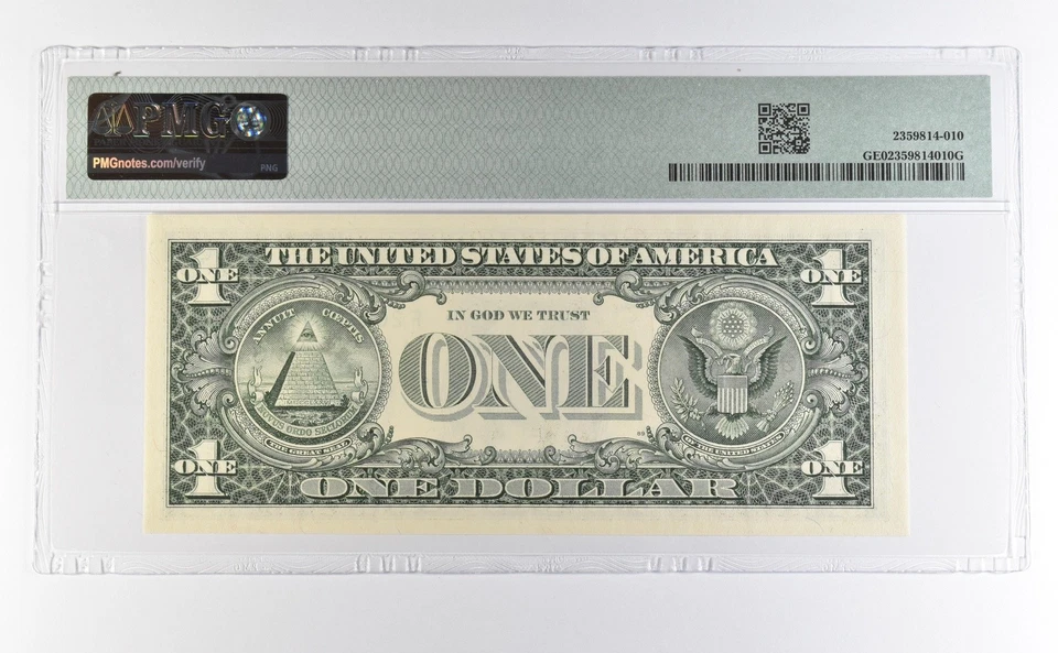 2000 Millennium Coin & Currency Set $1 1999 FRN Atlanta GA Low Serial PMG *4611 - Image 2 of 3