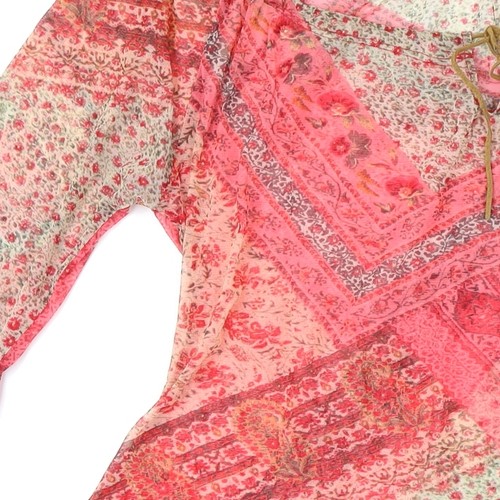 Marks and Spencer Women’s Multicoloured Floral Bohemian Blouse Size 14 - Picture 8 of 12