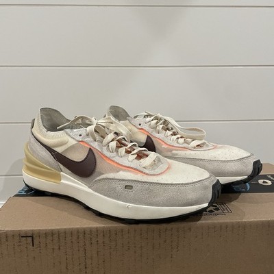 Nike Waffle Natural Suede Sneakers Beige Brown Orange Men