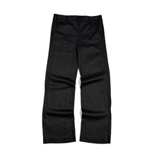 Vintage D&G Dolce & Gabbana Pinstripe Dress Pants Trousers Black Size 28 Women's