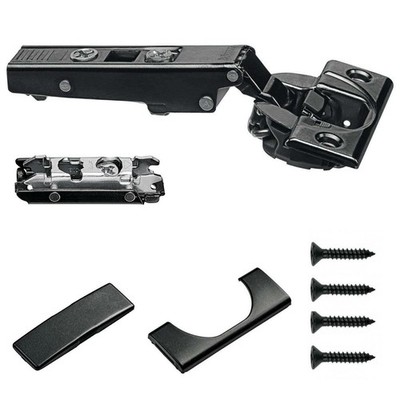 Blum Onyx Black Soft Close Hinge Overlay Clip Top + Plate/Screws/Covers Kitchen