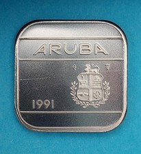 ARUBA 50 CENTS 1991