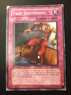 Yu-Gi-Oh! Trap Dustshoot, PGD-049, Common, 1. Edition, Englisch, Played