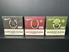 LOT OF 3 Dr. Squatch STAR WARS Limited Edition Soap: Wisdom Ruthless Dark Side