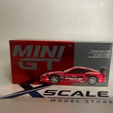 Mini GT 1/64 #1132 Toyota Supra A80 Top Secret Red Chrome