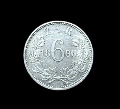 AFRIQUE DU SUD 6 Pence Kruger 1896 - Photo 1/4