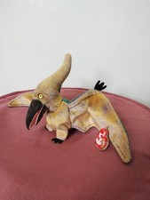 Vintage 2000 TY Beanie Baby Swoop Pterodactyl With Tags, Brown​ Green​