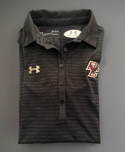 Under Armour Gr. Medium Boston College Polo schwarz/grau Freizeit Golf Trainer Polo - Bild 9 von 9
