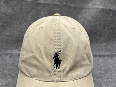 Polo Ralph Lauren Hat Cap Mens One Size Beige Pony Logo Adjustable