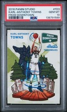 2016-17 Panini Studio - From Downtown Karl-Anthony Towns #FD3 PSA 10