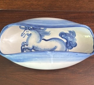 M.A.Hadley unique boat shaped bowl Vintage 1950’s