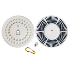  Solar Flag Pole Light 48/136 Super-bright LED Bulbs Waterproof Auto On/O D2P3