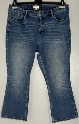 Candace Cameron Bure Medium Wash Button Fly 5 Pocket Capri Jeans Size 16P Sale!