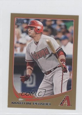 2013 Topps Mini Gold 21/62 Martin Prado #498 h6c