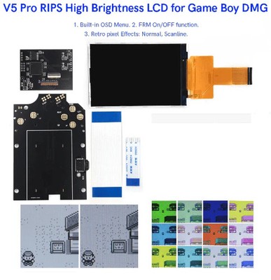 GameBoy Classic: IPS V5 Ultra Display Kit (By Hispeedido)