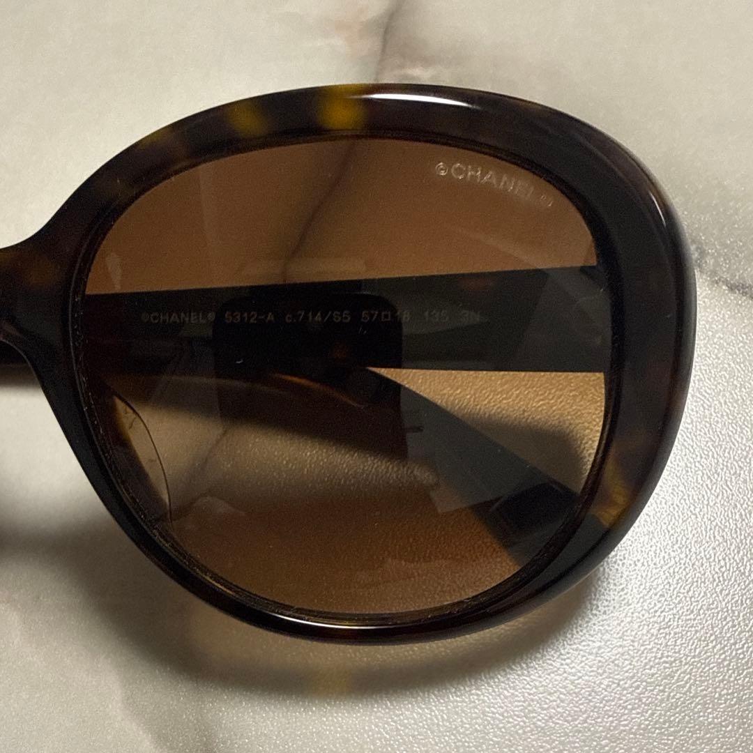 Chanel Sunglasses Tortoiseshell Pattern Brown - image 5