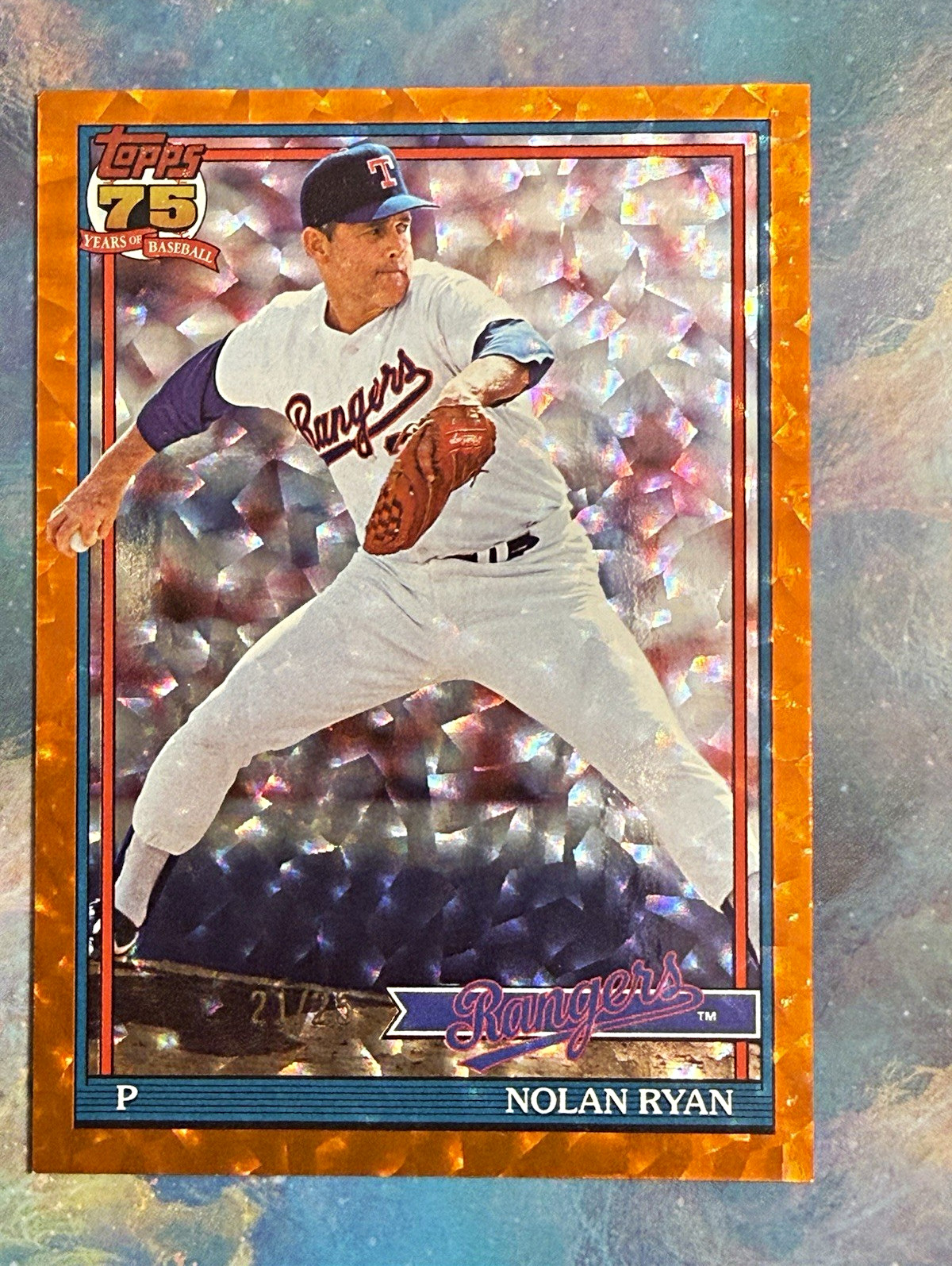 2026 Topps Nolan Ryan Rangers #T91-97 1991 Orange /25
