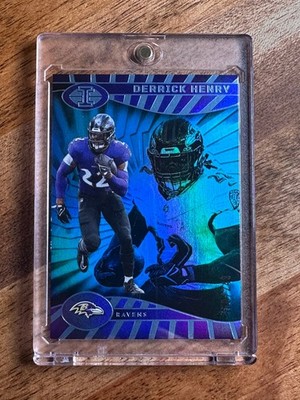 2024 Panini Illusions Trophy Collection Derrick Henry Light Blue /249 Ravens