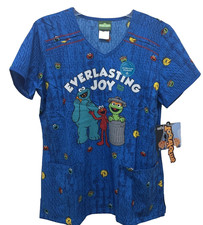 Sesame Street Scrubs by Cherokee Everlasting Joy Since 1969 FACTORY SEALED
