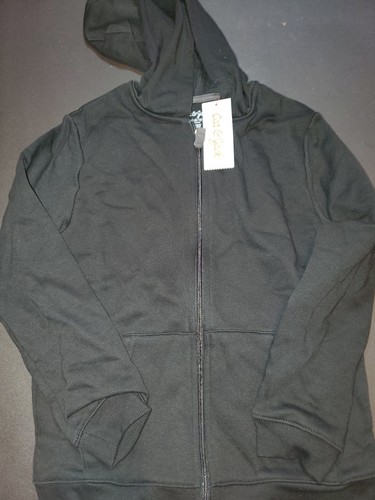 Cat & Jack Boys' Fleece Zip-Up Hooded Hoodie Black M 8/10