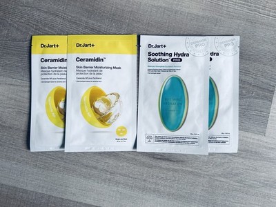 NEW! Dr. Jart+ Ceramidin  x 2 Masks & Soothing Hydra Solution x 2 Masks