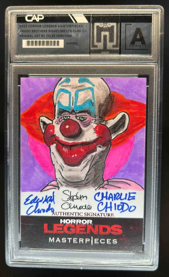 2025 Leyendas de Terror Obras Maestras Chido Brothers Tyler Newcomb Boceto Firmado #1/1