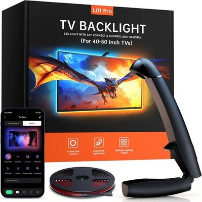 TV LED Hintergrundbeleuchtung, 11,5 Fuß schneidbar TV Lichter Sensor Spiel Musik Sync Farbe ändern