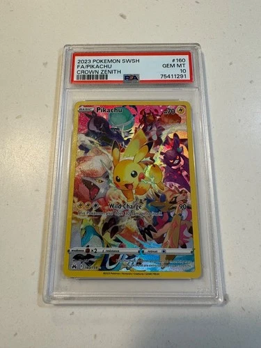 pikachu 160 pokemon crown zenith psa 10
