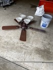 52" Ceiling Fan Used Completely Assembled with Four-Fixture Light Kit — photo 3