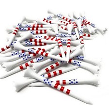 Plastic 3 1/4 Unbreakable Performance Golf Tees, Stars and Stripes, 100 Count...