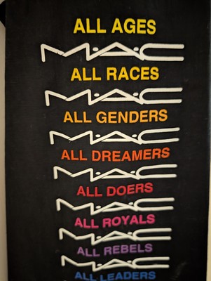 M A C Mac Cosmetics Pride Tasche bag LA LGBTQIA + Jutebeutel Genders,Feminist