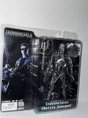 NECA REEL TOYS TERMINATOR 2 JUDGEMENT DAY ENDOSKELETON (BATTLE DAMAGED) NIB EC