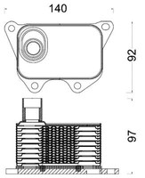 Mahle ÖLküHler, MotoröL CLC 185 000S FüR Audi Seat Skoda VW