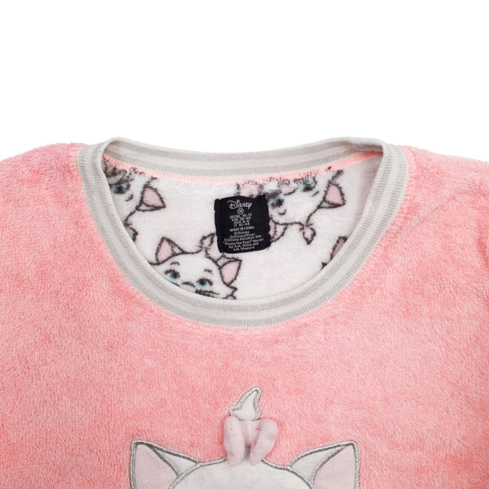 DISNEY Crewneck Cat Fleece Jumper Womens S image 2
