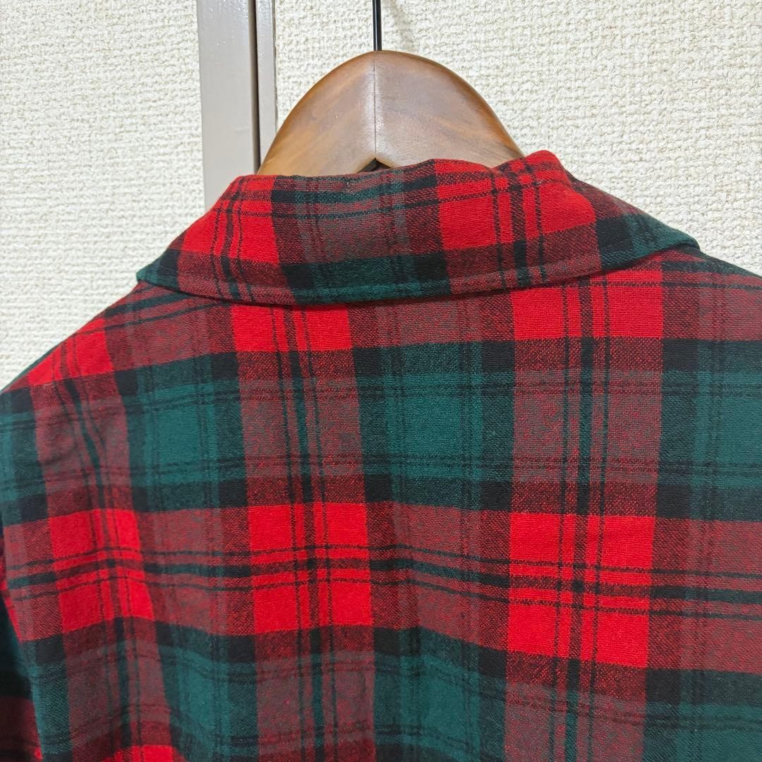 Pendleton Wool Tailored Jacket 1950s Red & Black … - image 7