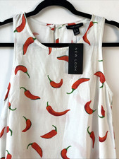 NEW LOOK - CHILLI SUMMER DRESS - SIZE UK 8 - WHITE