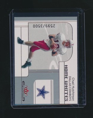 CHAD HUTCHINSON 2002 FLEER MAXIMUM RC 2599/3500 #290