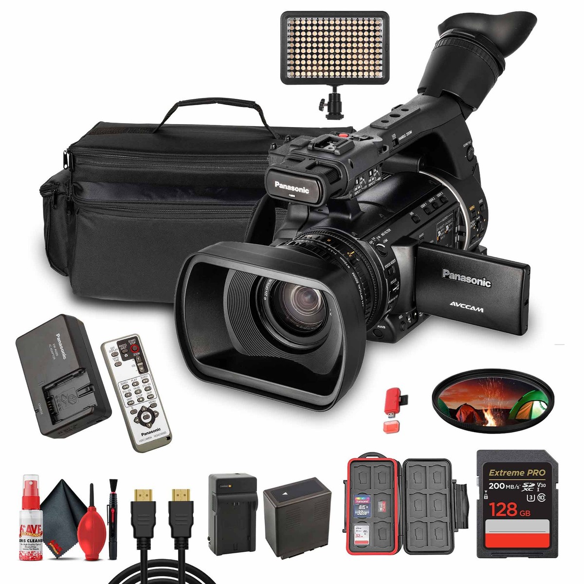 Panasonic AG-AC160A 使用短 Panasonic AG-AC160A AVCCAM HD Handheld Camcorder AG-AC160APJ B&H