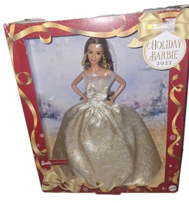 Holiday Barbie 2025 Brunette Hair Latina Teresa Doll.New In Damaged Box. See Pic