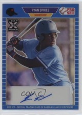 2021 Leaf Pro Set Metal 1989 Blue Rainbow 18/35 Ryan Spikes #PA-RS3 Auto 8d2