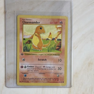 Wizards of the Coast Base Set 1st Edition Charmander 46/102 Unlimited Common