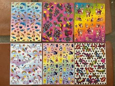 vintage lisa frank sticker sheets s125 s159 s252 s670 s671
