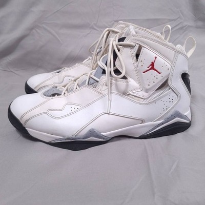 Nike Jordan True Flight Sz 13 High Top Basketball Shoes White Cement Sneakers